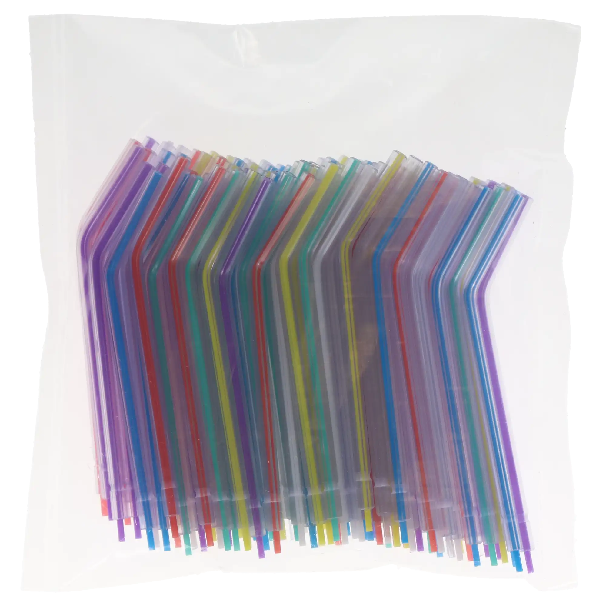 Crystal Tip Type Air/Water Tips, Plastic Core, Rainbow, 1600/Pk